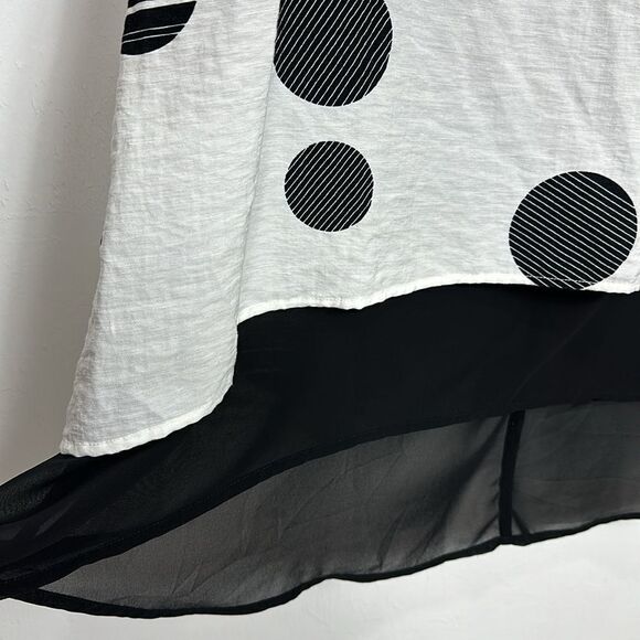 Patrizia Luca Milano Sleeveless Layered Multi Dot Dress Size M - Picture 4 of 9